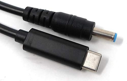 SYSTEM-S USB 3.1 Kabel 145 cm Typ C Stecker zu DC 20 V 4,5 x 3,0 mm Stecker