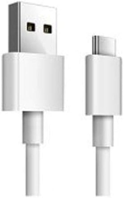 SYSTEM-S USB 3.1 Kabel 1 m Typ C Stecker zu 2.0 Typ A Stecker in Weiß