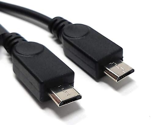 SYSTEM-S USB 3.1 Y Kabel 25 cm Typ C Buchse zu 2x 2.0 Micro B Stecker in Schwarz
