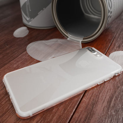 NALIA Handyhülle kompatibel mit iPhone 8 Plus / 7 Plus, Ultra-Slim Silikon Case, Dünne Crystal Schutz-Hülle Etui Handy-Tasche Schale Back-Cover Bumper, Smart-Phone Gummi-Hülle - X-Line Transparent