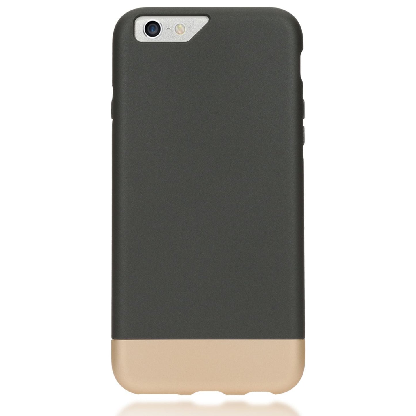 NALIA Handyhülle kompatibel mit iPhone 6 6S, Schutz-Hülle Case Stoßfest, Slider Hardcase Handy-Tasche Dünn, zwei-teiliges Slim Back-Cover Telefon-Schale Thin Smart-Phone Etui Matt Bumper - Schwarz