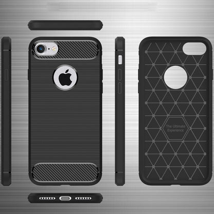 NALIA Handyhülle für Apple iPhone 7 Hülle, Karbon Optik Stylische Handyhülle