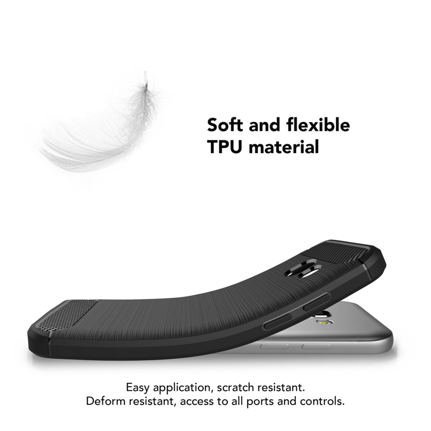 NALIA Handyhülle kompatibel mit Samsung Galaxy A5 2017, Ultra Slim Silikon Case Cover, Dünne Crystal Schutz-Hülle, Etui Handy-Tasche Back-Cover Bumper, TPU Smart-Phone Gummihülle