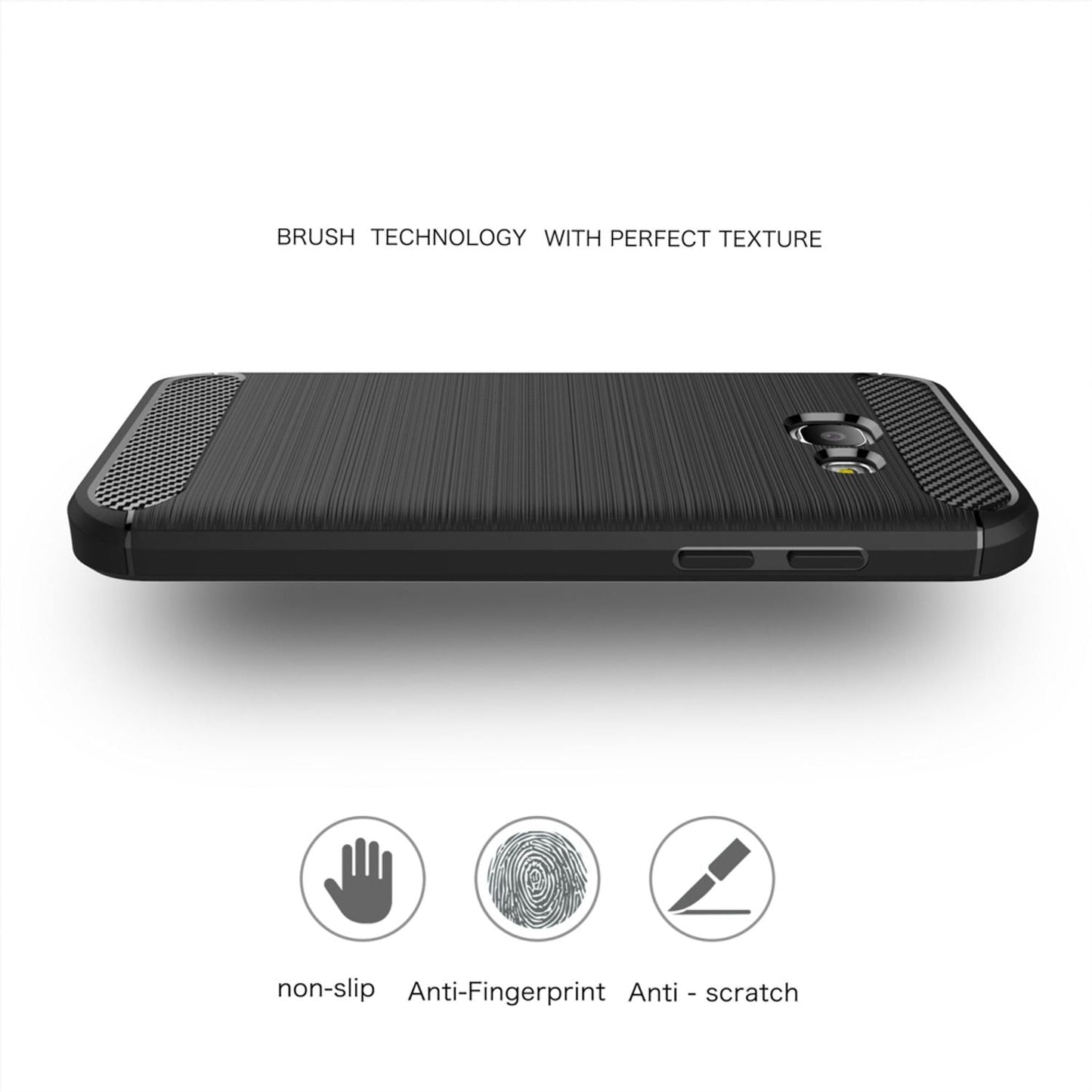 NALIA Handyhülle kompatibel mit Samsung Galaxy A5 2017, Ultra Slim Silikon Case Cover, Dünne Crystal Schutz-Hülle, Etui Handy-Tasche Back-Cover Bumper, TPU Smart-Phone Gummihülle