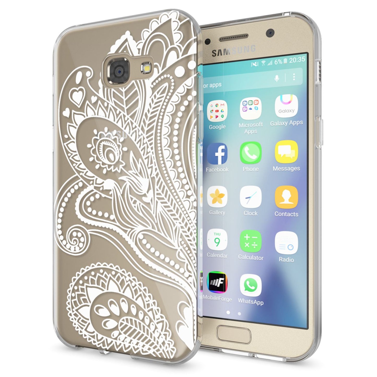 NALIA Handyhülle kompatibel mit Samsung Galaxy A5 2017, Slim Silikon Motiv Case Cover Schutz-Hülle Dünn Durchsichtig Etui Handy-Tasche Backcover Transparent Bumper