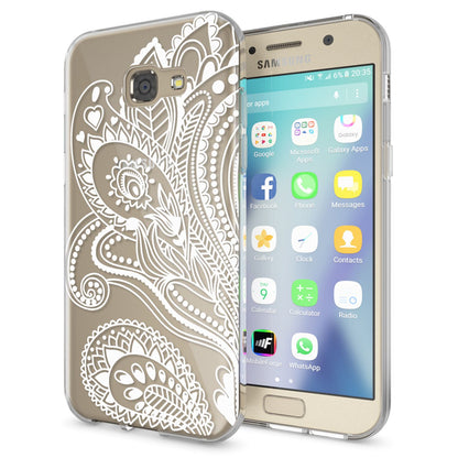 NALIA Handyhülle kompatibel mit Samsung Galaxy A5 2017, Slim Silikon Motiv Case Cover Schutz-Hülle Dünn Durchsichtig Etui Handy-Tasche Backcover Transparent Bumper