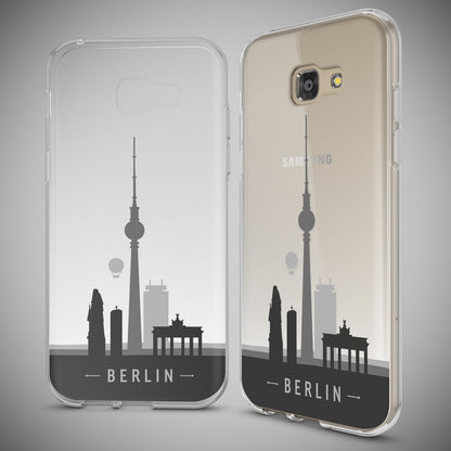 NALIA Handyhülle kompatibel mit Samsung Galaxy A5 2017, Slim Silikon Motiv Case Cover Schutz-Hülle Dünn Durchsichtig Etui Handy-Tasche Backcover Transparent Bumper