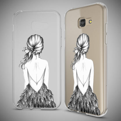 NALIA Handyhülle kompatibel mit Samsung Galaxy A5 2017, Slim Silikon Motiv Case Cover Schutz-Hülle Dünn Durchsichtig Etui Handy-Tasche Backcover Transparent Bumper