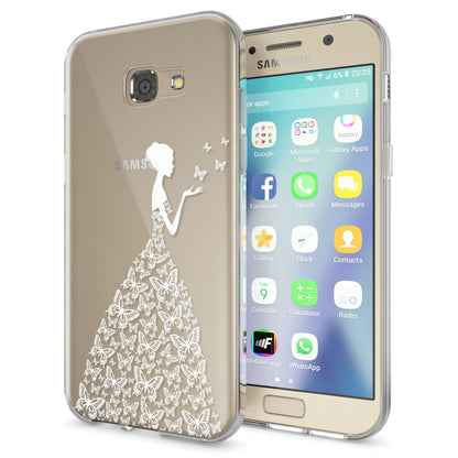 NALIA Handyhülle kompatibel mit Samsung Galaxy A5 2017, Slim Silikon Motiv Case Cover Schutz-Hülle Dünn Durchsichtig Etui Handy-Tasche Backcover Transparent Bumper