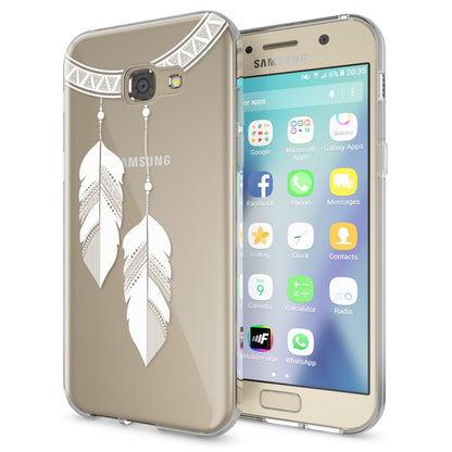 NALIA Handyhülle kompatibel mit Samsung Galaxy A5 2017, Slim Silikon Motiv Case Cover Schutz-Hülle Dünn Durchsichtig Etui Handy-Tasche Backcover Transparent Bumper