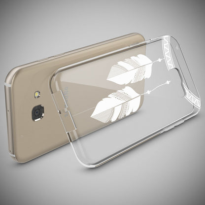 NALIA Handyhülle kompatibel mit Samsung Galaxy A5 2017, Slim Silikon Motiv Case Cover Schutz-Hülle Dünn Durchsichtig Etui Handy-Tasche Backcover Transparent Bumper
