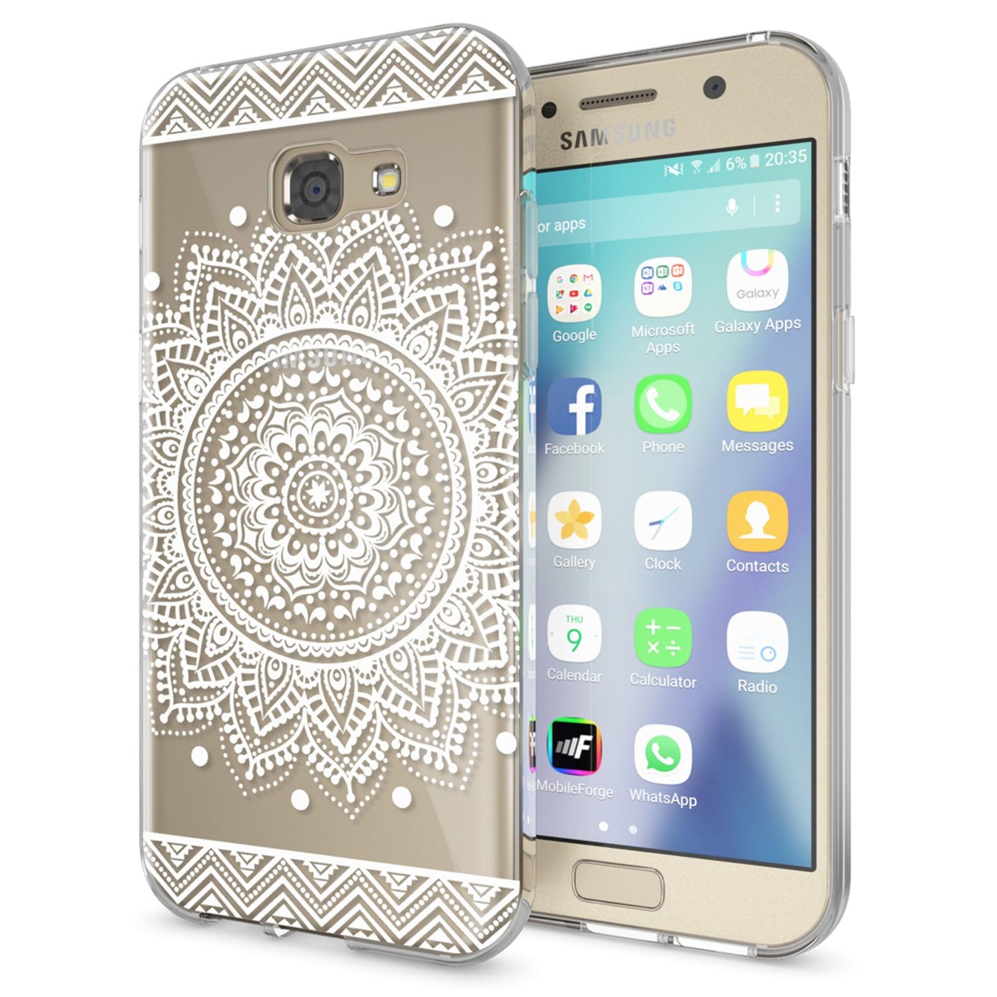 NALIA Handyhülle kompatibel mit Samsung Galaxy A5 2017, Slim Silikon Motiv Case Cover Schutz-Hülle Dünn Durchsichtig Etui Handy-Tasche Backcover Transparent Bumper