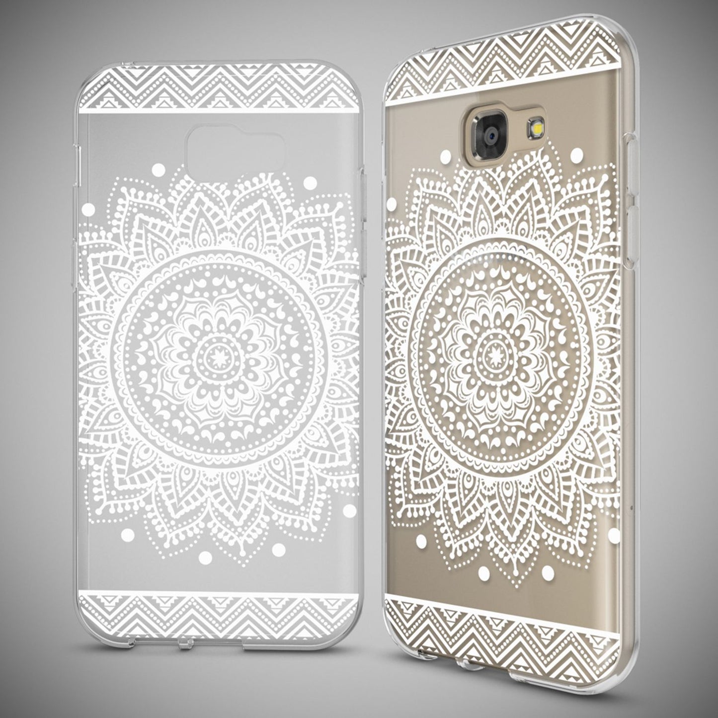NALIA Handyhülle kompatibel mit Samsung Galaxy A5 2017, Slim Silikon Motiv Case Cover Schutz-Hülle Dünn Durchsichtig Etui Handy-Tasche Backcover Transparent Bumper