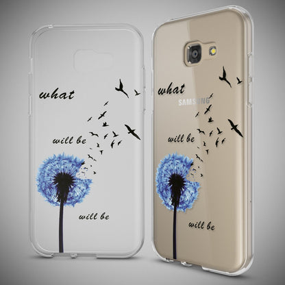 NALIA Handyhülle kompatibel mit Samsung Galaxy A5 2017, Slim Silikon Motiv Case Cover Schutz-Hülle Dünn Durchsichtig Etui Handy-Tasche Backcover Transparent Bumper