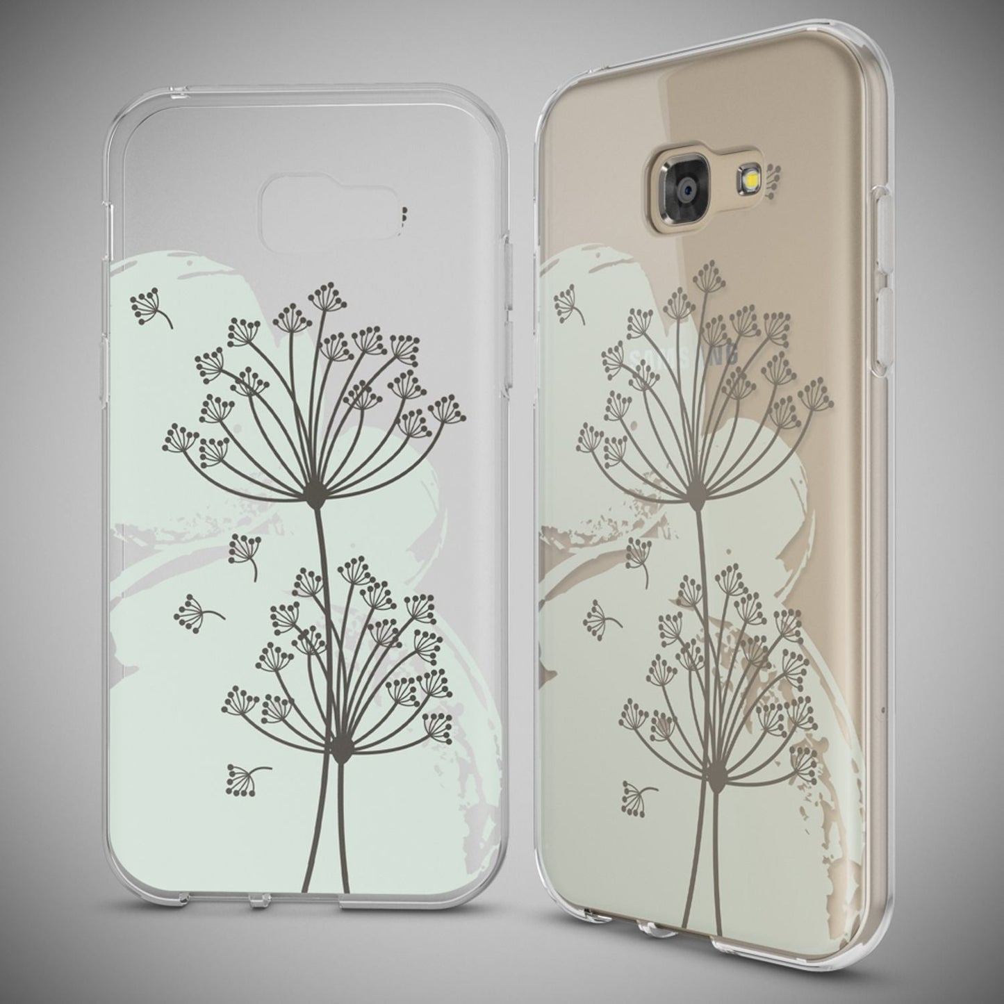 NALIA Handyhülle kompatibel mit Samsung Galaxy A5 2017, Slim Silikon Motiv Case Cover Schutz-Hülle Dünn Durchsichtig Etui Handy-Tasche Backcover Transparent Bumper
