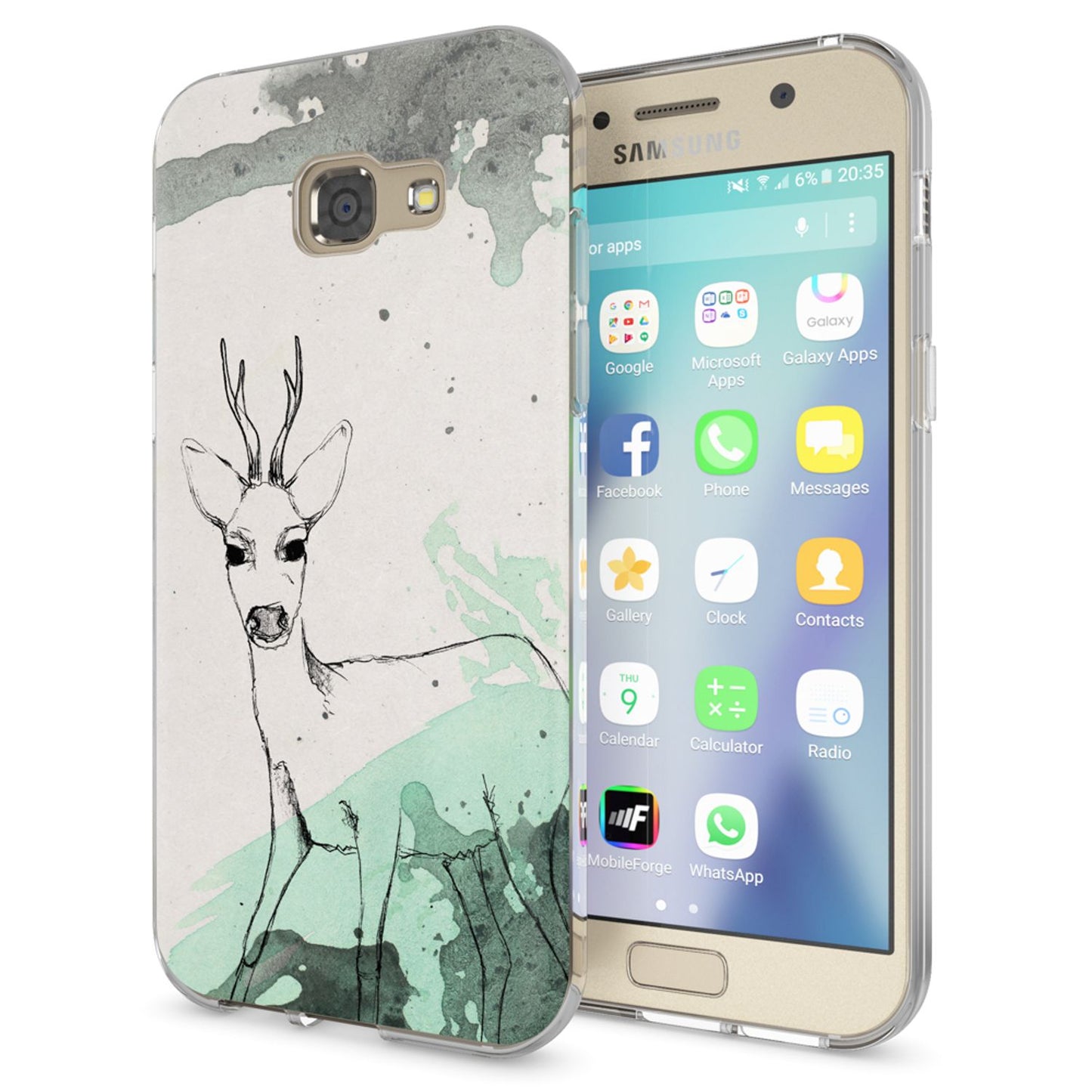 NALIA Handyhülle kompatibel mit Samsung Galaxy A5 2017, Slim Silikon Motiv Case Cover Schutz-Hülle Dünn Durchsichtig Etui Handy-Tasche Backcover Transparent Bumper