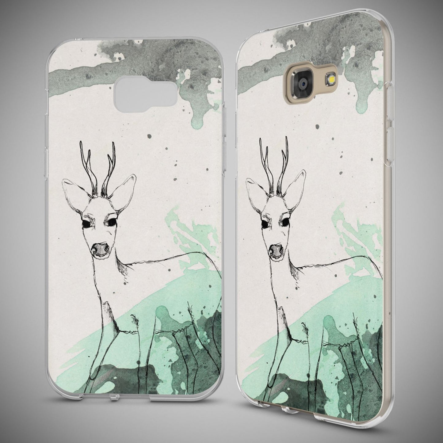NALIA Handyhülle kompatibel mit Samsung Galaxy A5 2017, Slim Silikon Motiv Case Cover Schutz-Hülle Dünn Durchsichtig Etui Handy-Tasche Backcover Transparent Bumper