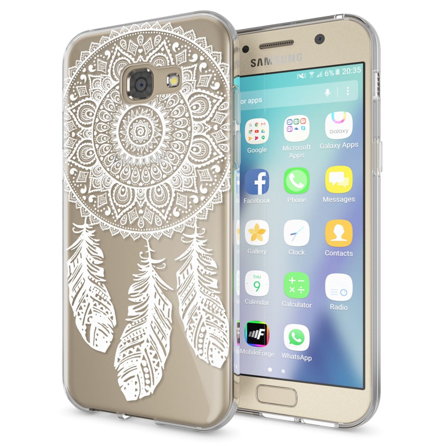 NALIA Handyhülle kompatibel mit Samsung Galaxy A5 2017, Slim Silikon Motiv Case Cover Schutz-Hülle Dünn Durchsichtig Etui Handy-Tasche Backcover Transparent Bumper