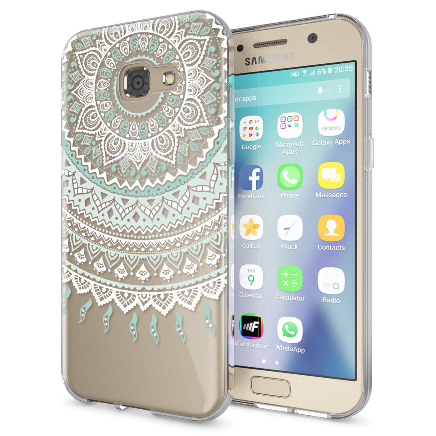 NALIA Handyhülle kompatibel mit Samsung Galaxy A5 2017, Slim Silikon Motiv Case Cover Schutz-Hülle Dünn Durchsichtig Etui Handy-Tasche Backcover Transparent Bumper