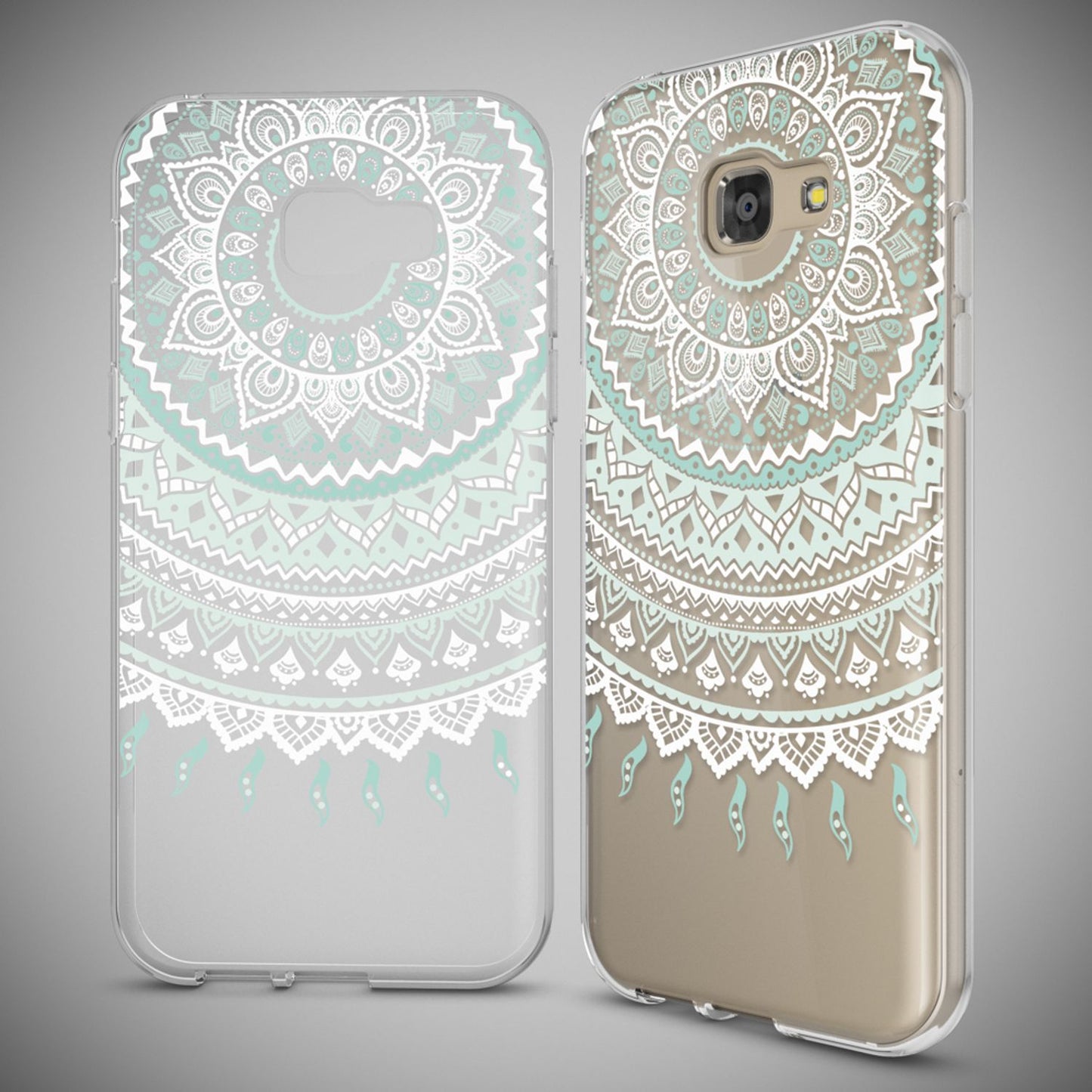 NALIA Handyhülle kompatibel mit Samsung Galaxy A5 2017, Slim Silikon Motiv Case Cover Schutz-Hülle Dünn Durchsichtig Etui Handy-Tasche Backcover Transparent Bumper