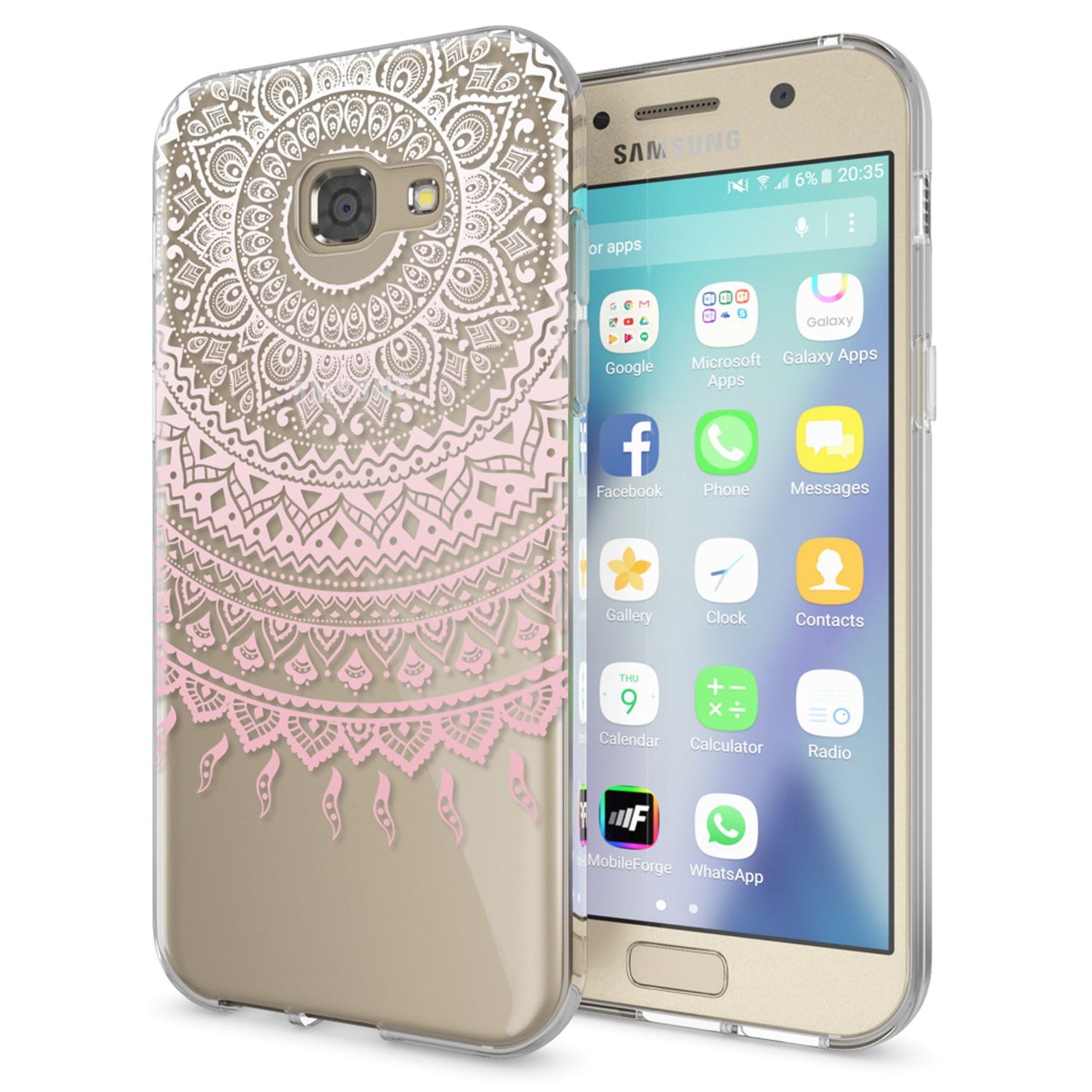 NALIA Handyhülle kompatibel mit Samsung Galaxy A5 2017, Slim Silikon Motiv Case Cover Schutz-Hülle Dünn Durchsichtig Etui Handy-Tasche Backcover Transparent Bumper