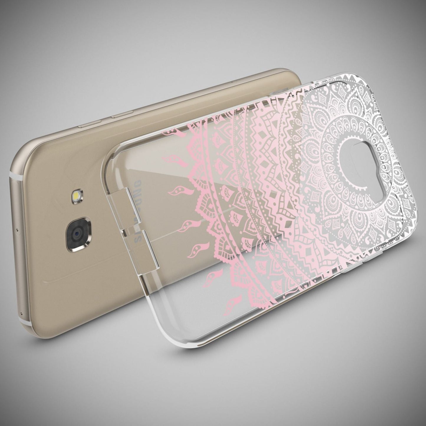 NALIA Handyhülle kompatibel mit Samsung Galaxy A5 2017, Slim Silikon Motiv Case Cover Schutz-Hülle Dünn Durchsichtig Etui Handy-Tasche Backcover Transparent Bumper