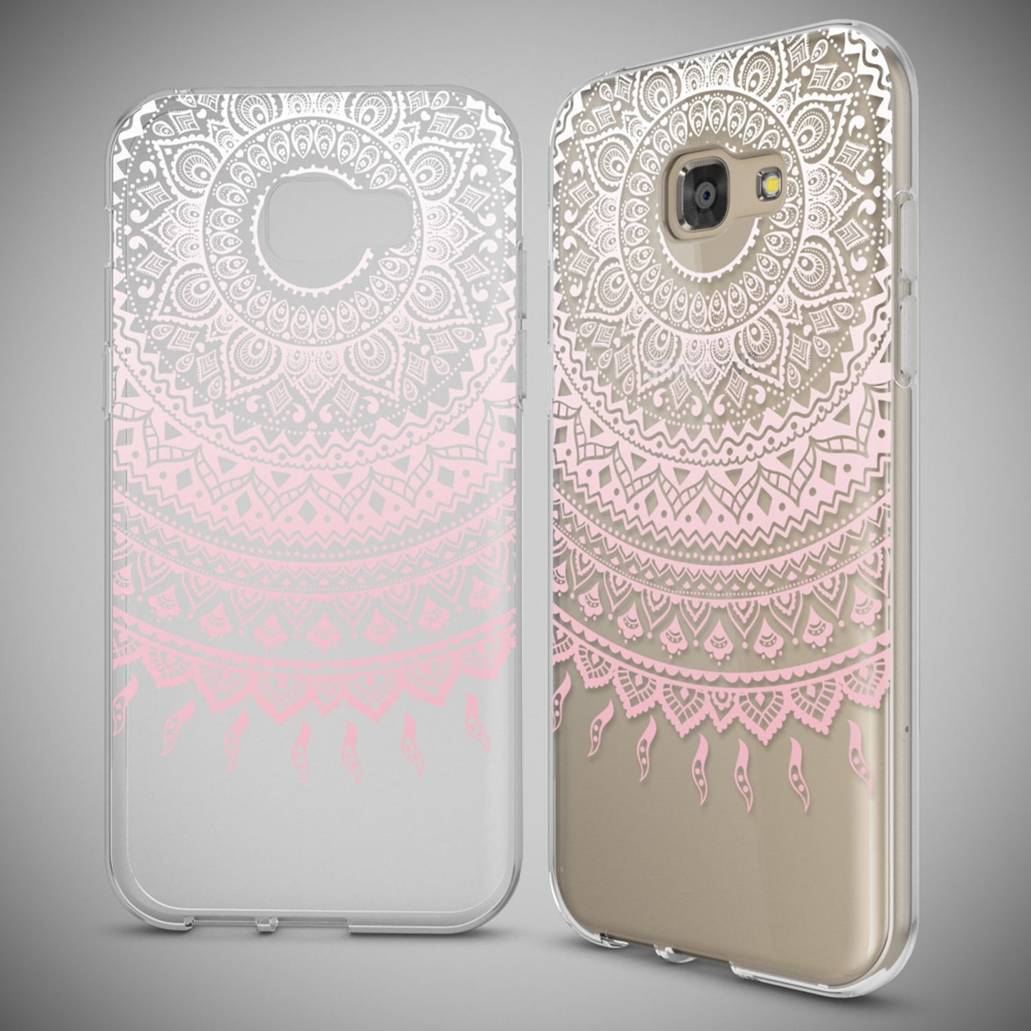 NALIA Handyhülle kompatibel mit Samsung Galaxy A5 2017, Slim Silikon Motiv Case Cover Schutz-Hülle Dünn Durchsichtig Etui Handy-Tasche Backcover Transparent Bumper