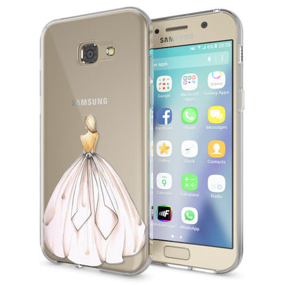 NALIA Handyhülle kompatibel mit Samsung Galaxy A5 2017, Slim Silikon Motiv Case Cover Schutz-Hülle Dünn Durchsichtig Etui Handy-Tasche Backcover Transparent Bumper