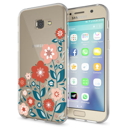 NALIA Handyhülle kompatibel mit Samsung Galaxy A5 2017, Slim Silikon Motiv Case Cover Schutz-Hülle Dünn Durchsichtig Etui Handy-Tasche Backcover Transparent Bumper