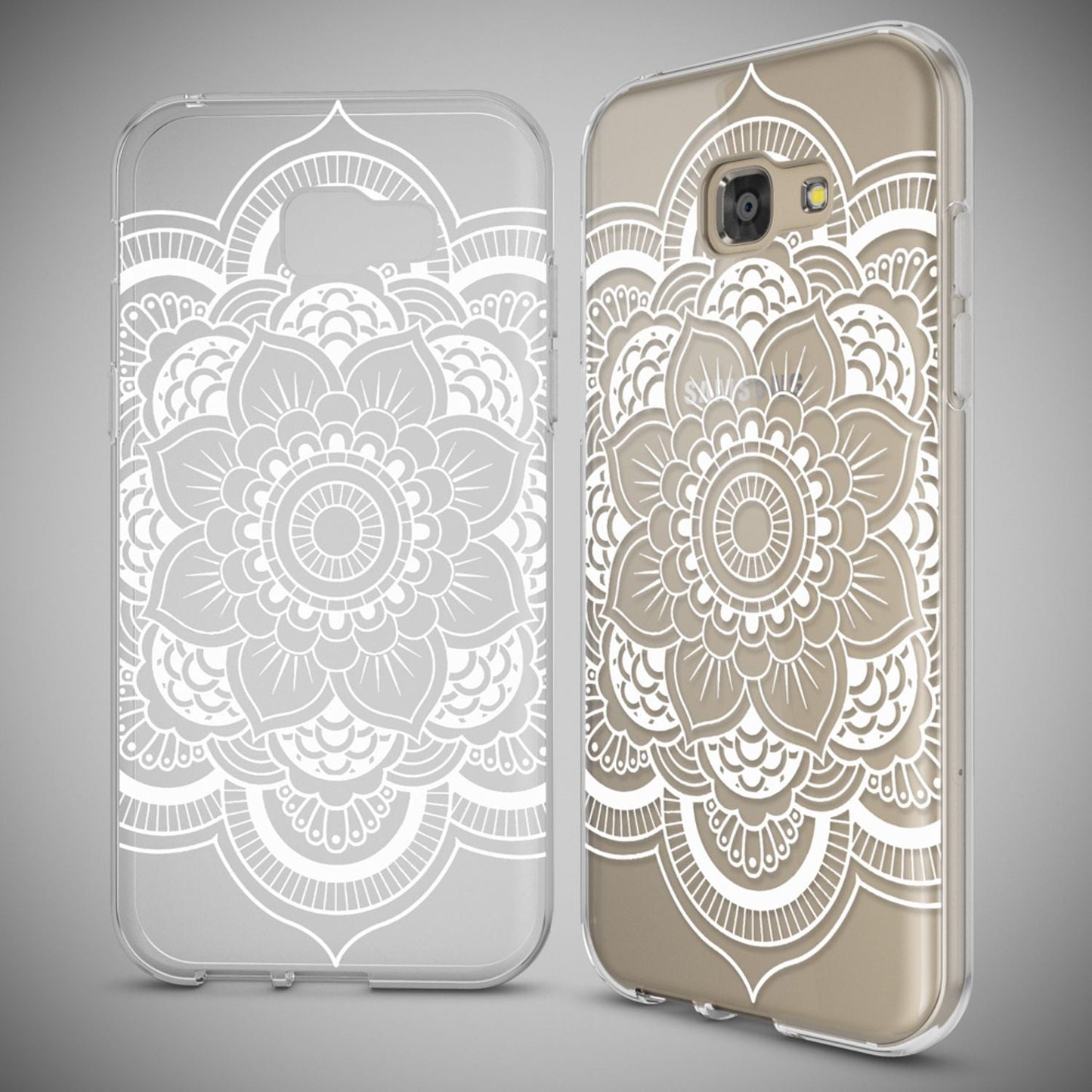 NALIA Handyhülle kompatibel mit Samsung Galaxy A5 2017, Slim Silikon Motiv Case Cover Schutz-Hülle Dünn Durchsichtig Etui Handy-Tasche Backcover Transparent Bumper