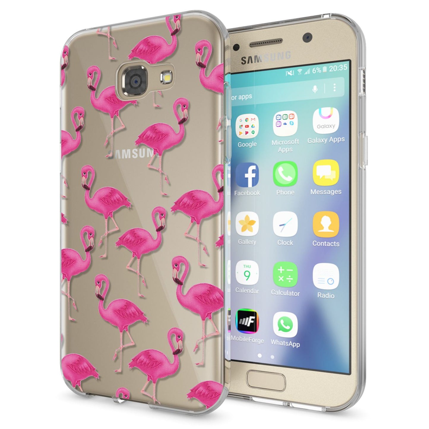 NALIA Handyhülle kompatibel mit Samsung Galaxy A5 2017, Slim Silikon Motiv Case Cover Schutz-Hülle Dünn Durchsichtig Etui Handy-Tasche Backcover Transparent Bumper
