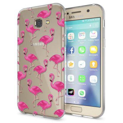 NALIA Handyhülle kompatibel mit Samsung Galaxy A5 2017, Slim Silikon Motiv Case Cover Schutz-Hülle Dünn Durchsichtig Etui Handy-Tasche Backcover Transparent Bumper