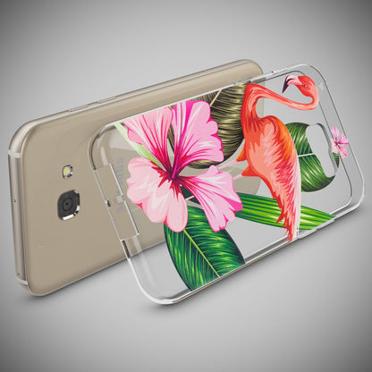 NALIA Handyhülle kompatibel mit Samsung Galaxy A5 2017, Slim Silikon Motiv Case Cover Schutz-Hülle Dünn Durchsichtig Etui Handy-Tasche Backcover Transparent Bumper