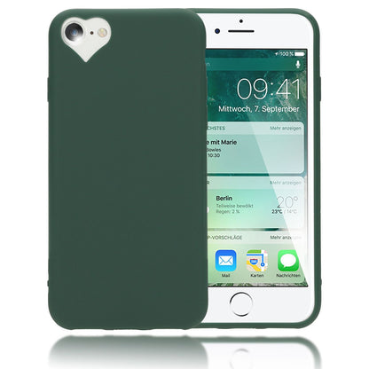NALIA Handy Hülle für iPhone SE 2022 / SE 2020 / 8 / 7, Herz Case Cover Schutz