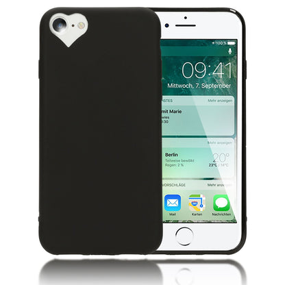 NALIA Handy Hülle für iPhone SE 2022 / SE 2020 / 8 / 7, Herz Case Cover Schutz