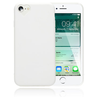 NALIA Handy Hülle für iPhone SE 2022 / SE 2020 / 8 / 7, Herz Case Cover Schutz
