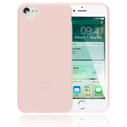 NALIA Handy Hülle für iPhone SE 2022 / SE 2020 / 8 / 7, Herz Case Cover Schutz