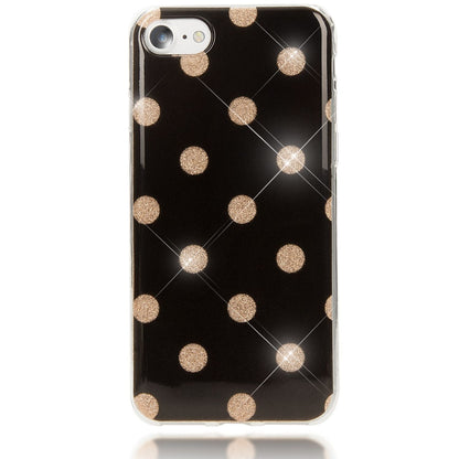 NALIA Handy Hülle für iPhone SE 2020 / 8 / 7, Glitzer Case Muster Cover Schutz