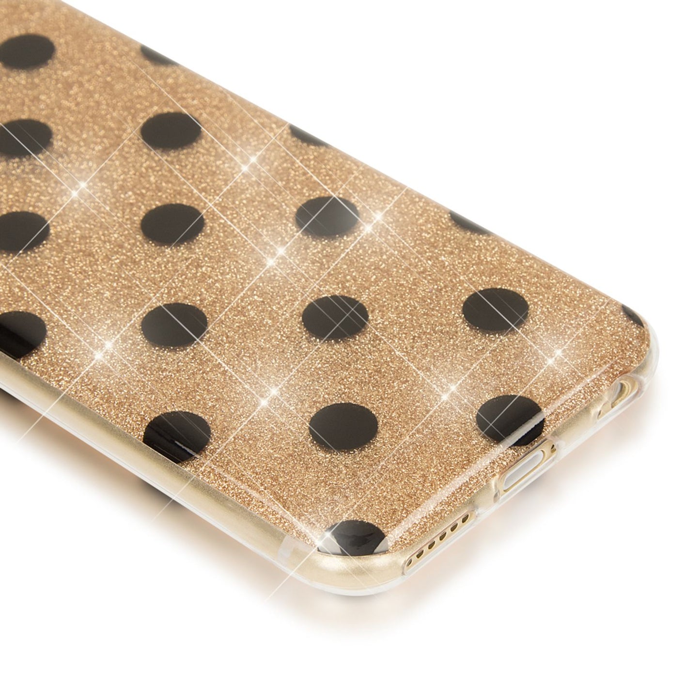 Apple iPhone 6 6S Punkte Handy Hülle von NALIA, Silikon Cover Case Schutz Glitter