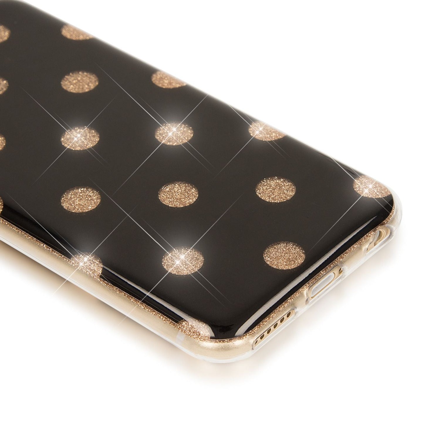 Apple iPhone 6 6S Punkte Handy Hülle von NALIA, Silikon Cover Case Schutz Glitter