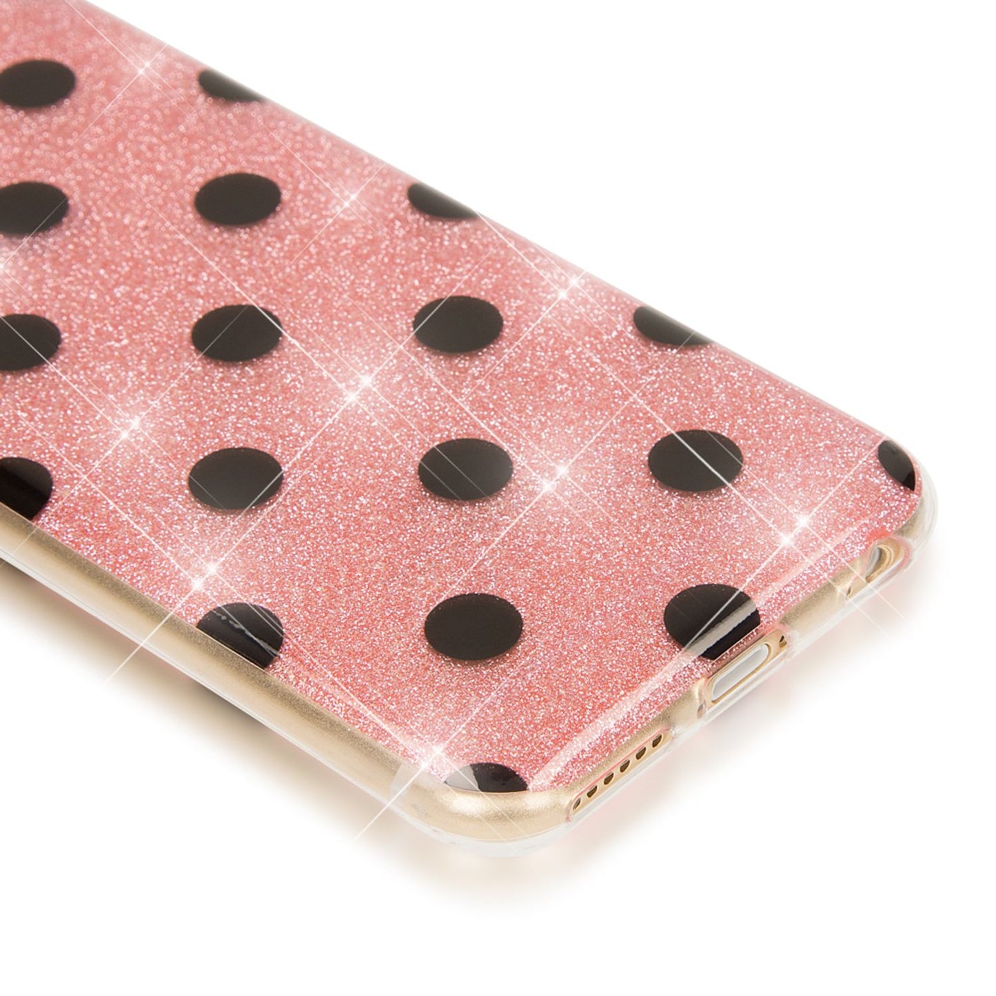 Apple iPhone 6 6S Punkte Handy Hülle von NALIA, Silikon Cover Case Schutz Glitter