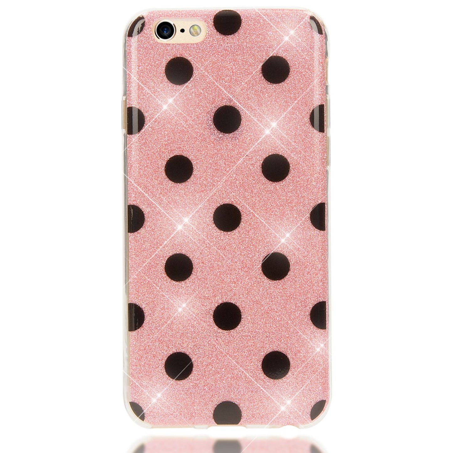 Apple iPhone 6 6S Punkte Handy Hülle von NALIA, Silikon Cover Case Schutz Glitter