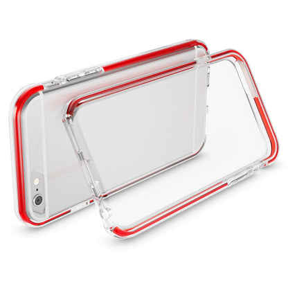 iPhone 6 6S Hülle Handyhülle von NALIA, Durchsichtiges Silikon Case mit Bumper