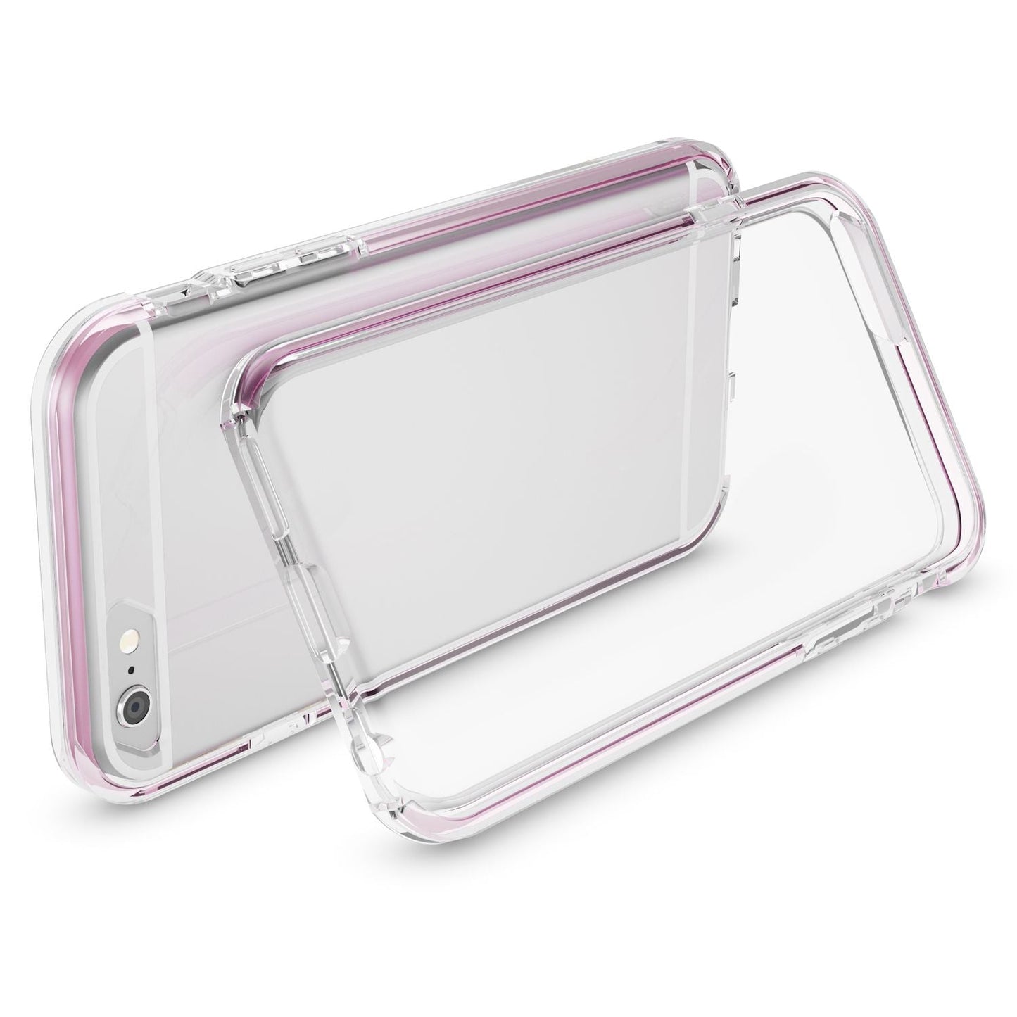 iPhone 6 6S Hülle Handyhülle von NALIA, Durchsichtiges Silikon Case mit Bumper