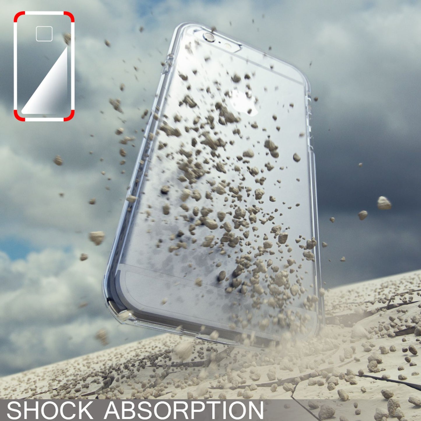 iPhone 6 6S Hülle Handyhülle von NALIA, Durchsichtiges Silikon Case mit Bumper