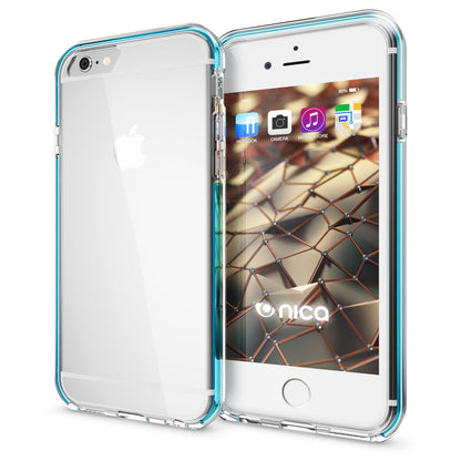 iPhone 6 6S Hülle Handyhülle von NALIA, Durchsichtiges Silikon Case mit Bumper