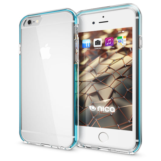 iPhone 6 6S Hülle Handyhülle von NALIA, Durchsichtiges Silikon Case mit Bumper