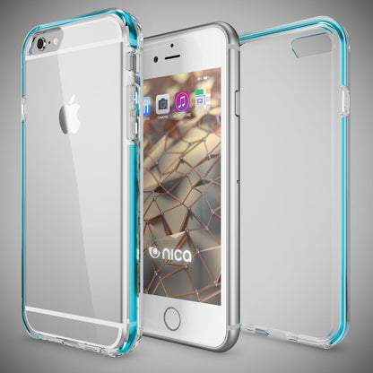 iPhone 6 6S Hülle Handyhülle von NALIA, Durchsichtiges Silikon Case mit Bumper
