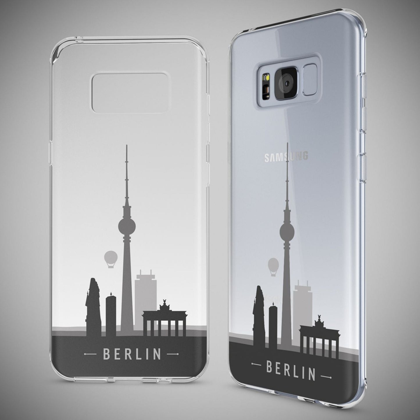 NALIA Handyhülle kompatibel mit Samsung Galaxy S8, Motiv Design Slim Silikon Case Cover, Crystal Schutzhülle Handy-Tasche Dünn, Muster Backcover Bumper Smart-Phone Hülle