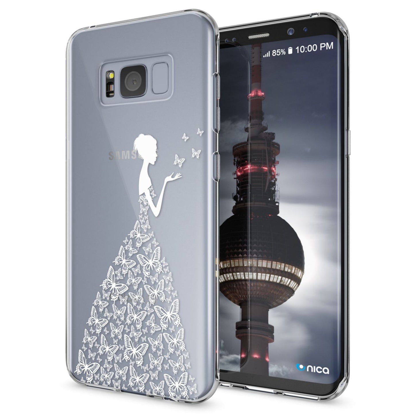 Samsung Galaxy S8 Plus Hülle Handyhülle von NALIA, Silikon Motiv Case Schutzhülle